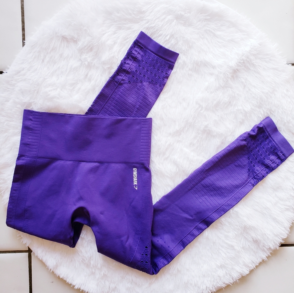 Gymshark Seamless Leggings Purple Small Activewear Yoga Fitness Gym